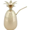 Gobelet ananas doré avec couvercle
