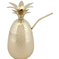 Gobelet ananas doré avec couvercle
