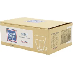 Gobelet embossé en verre 24 cl x6