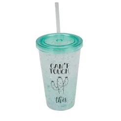 Gobelet et paille réfrigérant