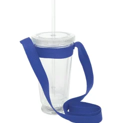 Gobelet lumineux avec lanière de transport