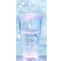 Gobelet paille fond lumineux