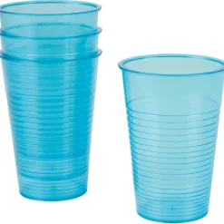 Gobelet plastique bleu x4