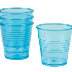 Gobelet plastique bleu x4