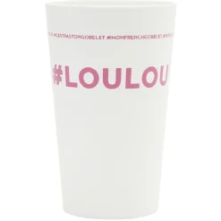 Gobelet plastique inscription #LOULOU 33cl
