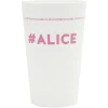 Gobelet plastique prénom #ALICE 33cl