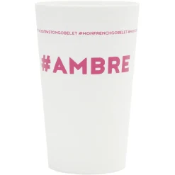 Gobelet plastique prénom #AMBRE 33cl