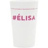 Gobelet plastique prénom #ÉLISA 33cl