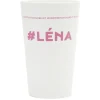 Gobelet plastique prénom #LÉNA 33cl