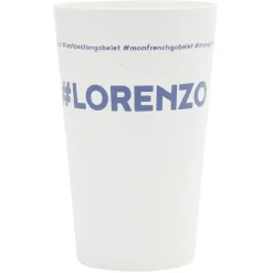 Gobelet plastique prénom #LORENZO 33cl