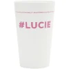 Gobelet plastique prénom #LUCIE 33cl