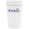 Gobelet plastique prénom #MAËL 33cl
