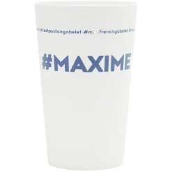 Gobelet plastique prénom #MAXIME 33cl