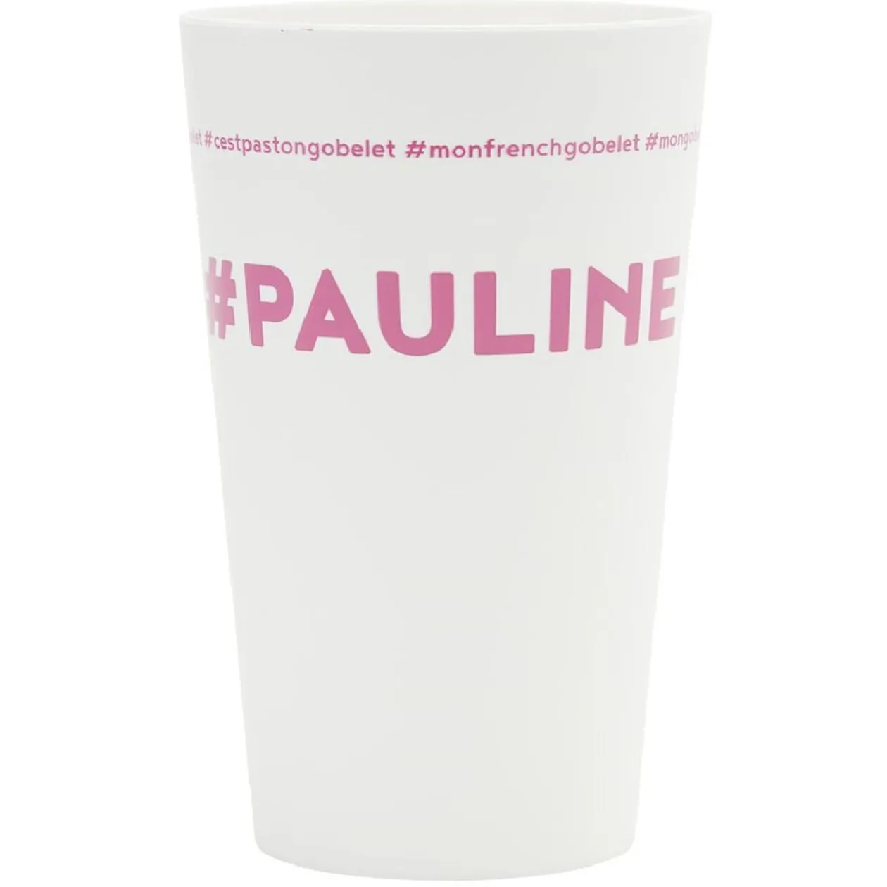 Gobelet plastique prénom #PAULINE 33cl