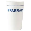Gobelet plastique prénom #PARRAIN 33 cl