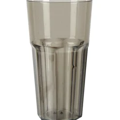 Gobelet plastique rigide noir transparent