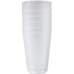 Gobelet plastique rigide transparent x6