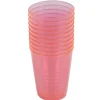 Gobelet plastique uni rose fuchsia x 10