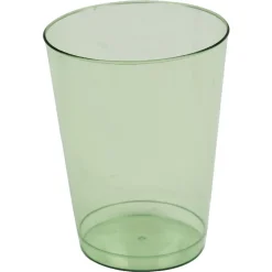 Gobelet plastique uni vert x 10