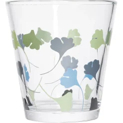 Gobelet verre motif fleurs 25cl - x3