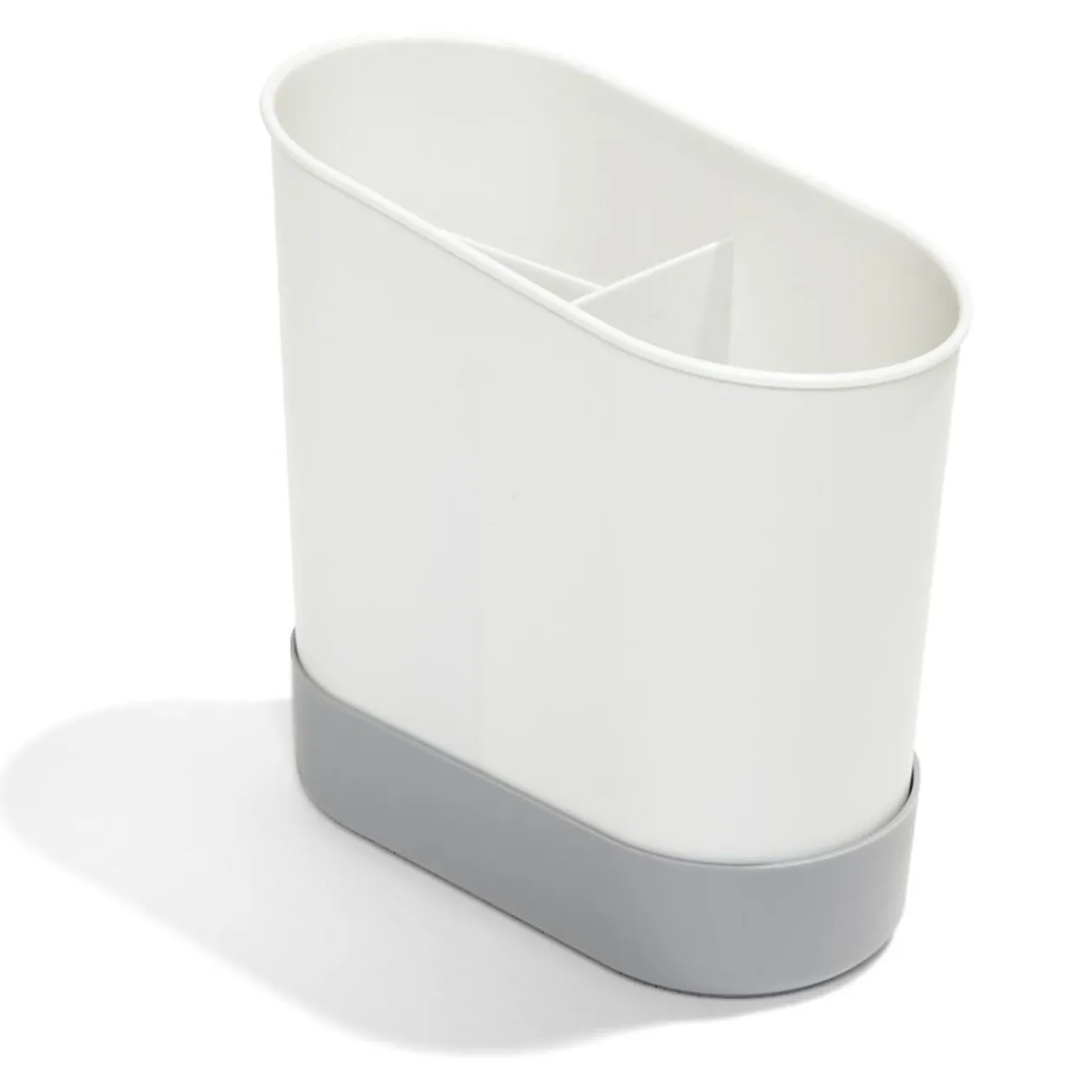 Égouttoir à couverts plastique gris 17,3x17,3xH9,2cm