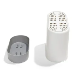 Égouttoir à couverts plastique gris 17,3x17,3xH9,2cm