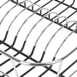 Égouttoir à vaisselle gris et noir