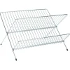 Égouttoir pliable en métal gris 36x31xH22cm