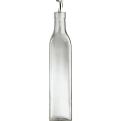 Huilier en verre avec bouchon inox