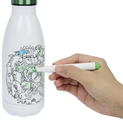 Kit gourde isotherme 350mL à colorier avec 6 marqueurs