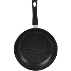 Lot 1 poêle + 1 casserole aluminium effet pierre