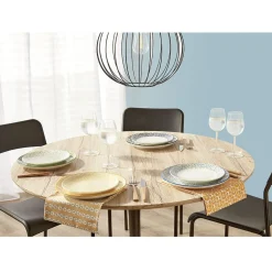 Lot de 4 assiettes à dessert rondes porcelaine Ø19 cm