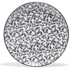 Lot de 4 assiettes plates rondes porcelaine Ø24 cm