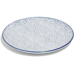 Lot de 4 assiettes plates rondes porcelaine Ø24 cm