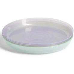 Lot de 4 assiettes pour enfant Ø18,5cm plastique coloré