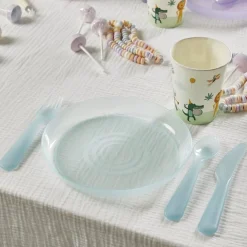 Lot de 12 couverts pour enfant plastique coloré