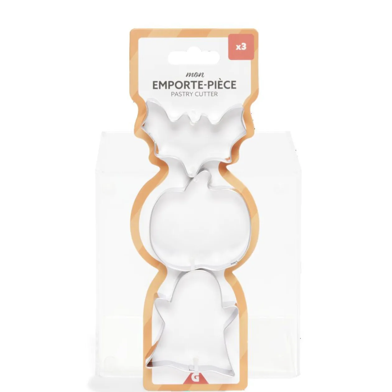 Lot de 3 moules à cookie en inox Ø6cm