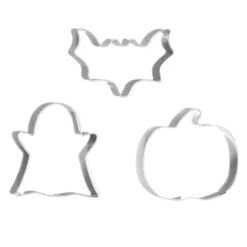 Lot de 3 moules à cookie en inox Ø6cm