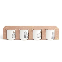 Lot de 4 mugs animaux 33,5cl