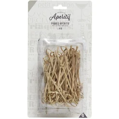 Lot de 48 piques pour l'apéritif en bambou
