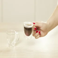 Lot de 2 tasses double paroi 80ml