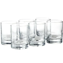 Lot de 6 verres à shooter en verre 6,5cl H6cm