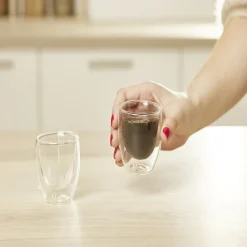 Lot de 2 verres double paroi 80ml