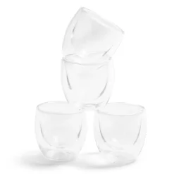 Lot de 2 verres double paroi 80ml