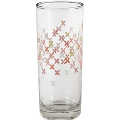 Lot de 6 verres hauts sur un plateau