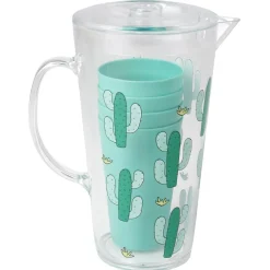 Lot d'un pichet et 4 gobelets