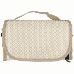 Lunch bag réfrigérant blanc écru motif macramé 2,3 L