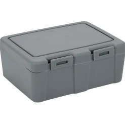 Lunch box à 2 compartiments - Boîte alimentaire en plastique gris 1L