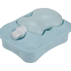 Lunch box bleu avec gourde intégrée