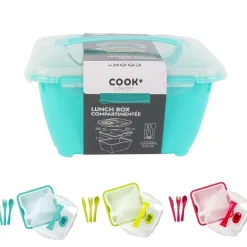 Lunch box compartimentée avec couverts